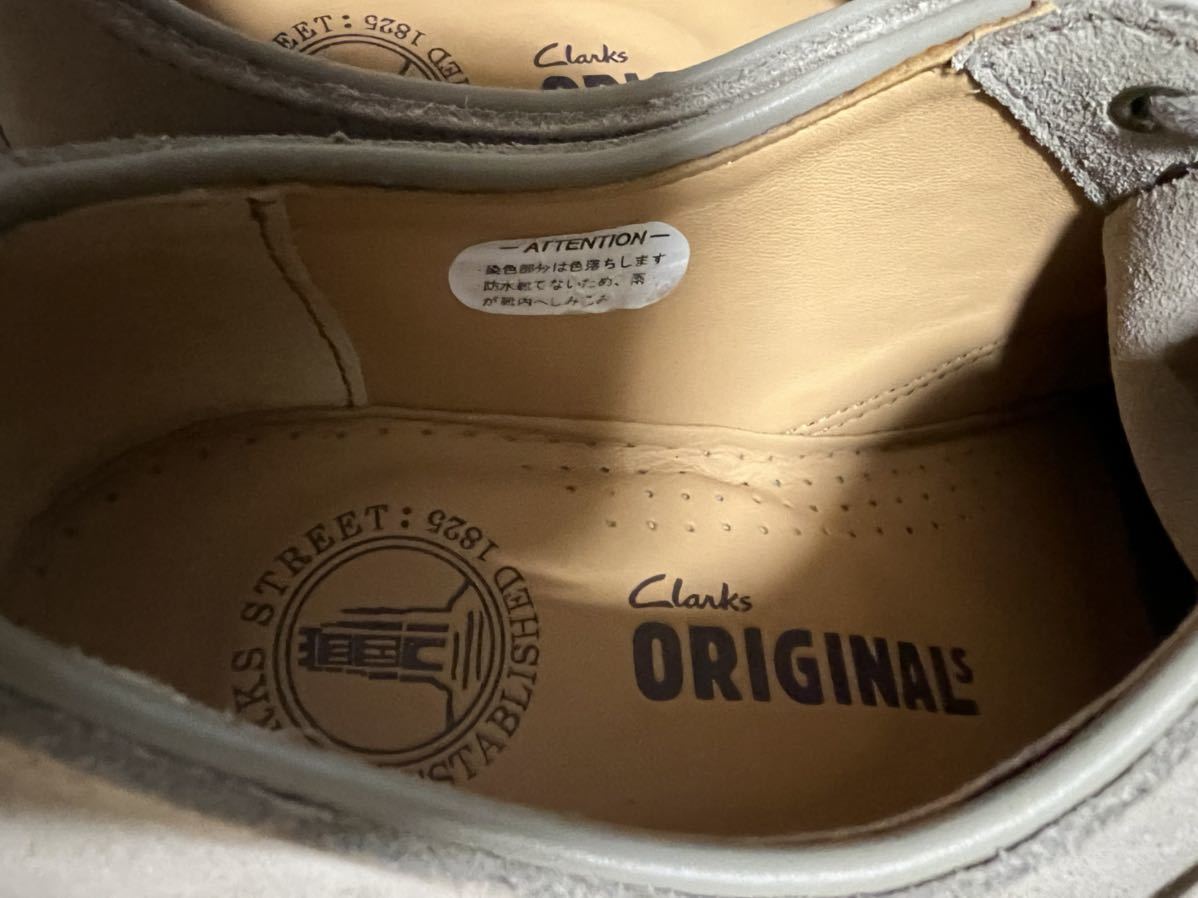 美品　クラークス　ClarksORIGINALS スエードレザー　紳士靴 靴紐タイプ UK8.5 26.5 ベージュ元箱付き_画像2
