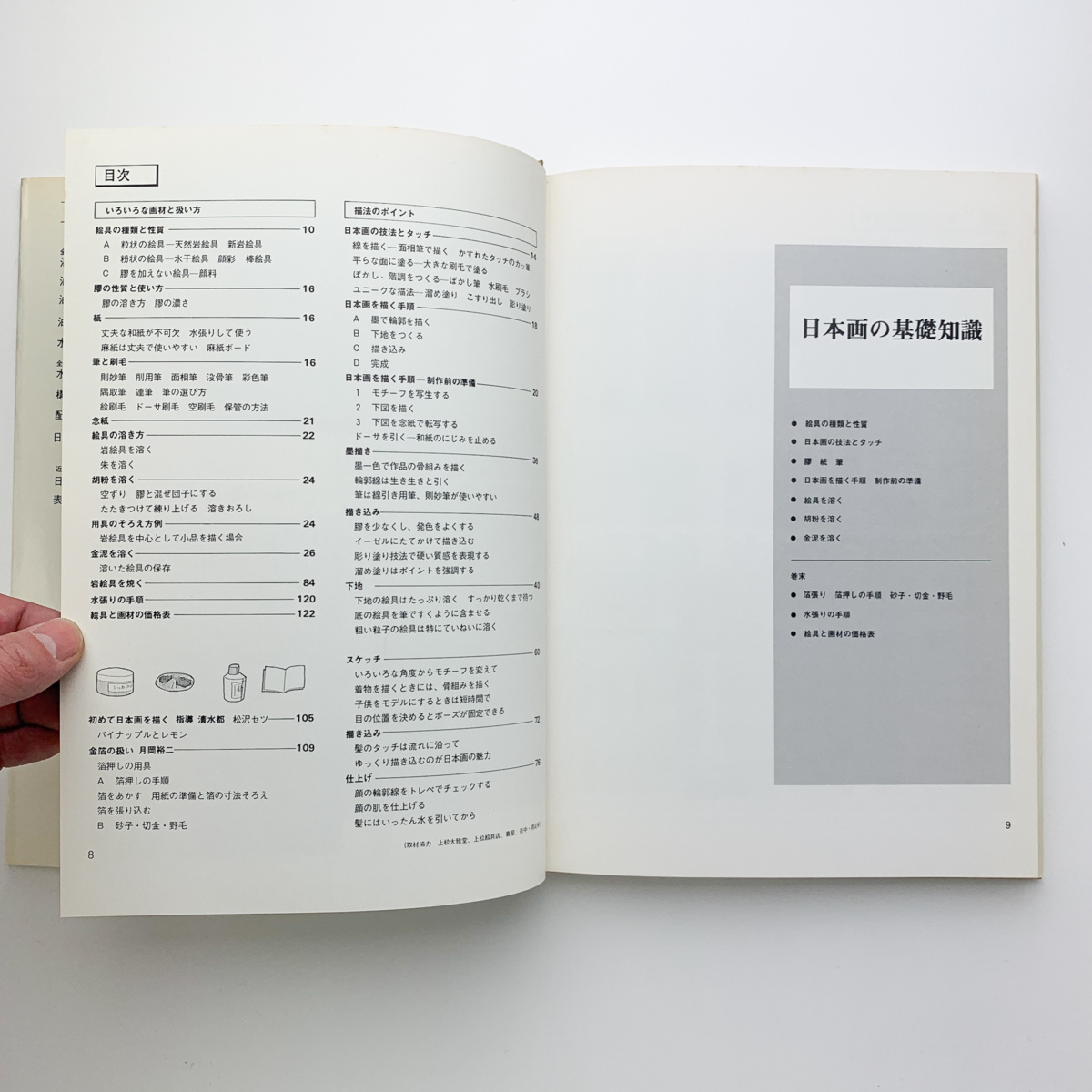みみずく・アートシリーズ　日本画ノート・基礎　1983年　視覚デザイン研究所　＜ゆうメール＞_画像3