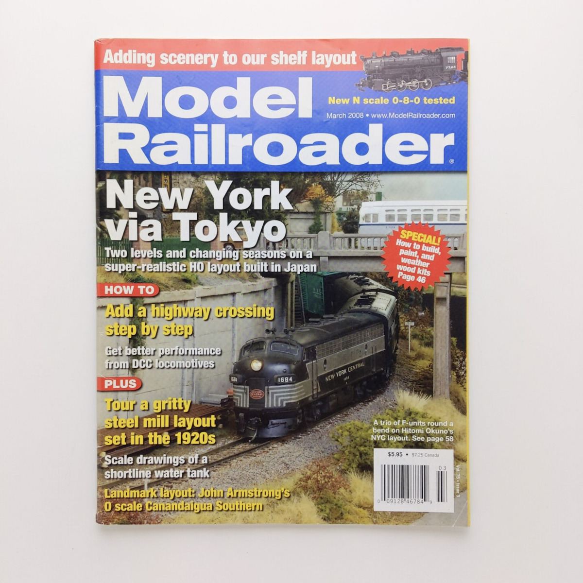【鉄道 洋書】Model Railraoder　New York via Tokyo　2008.Mar　＜ゆうメール＞_画像1