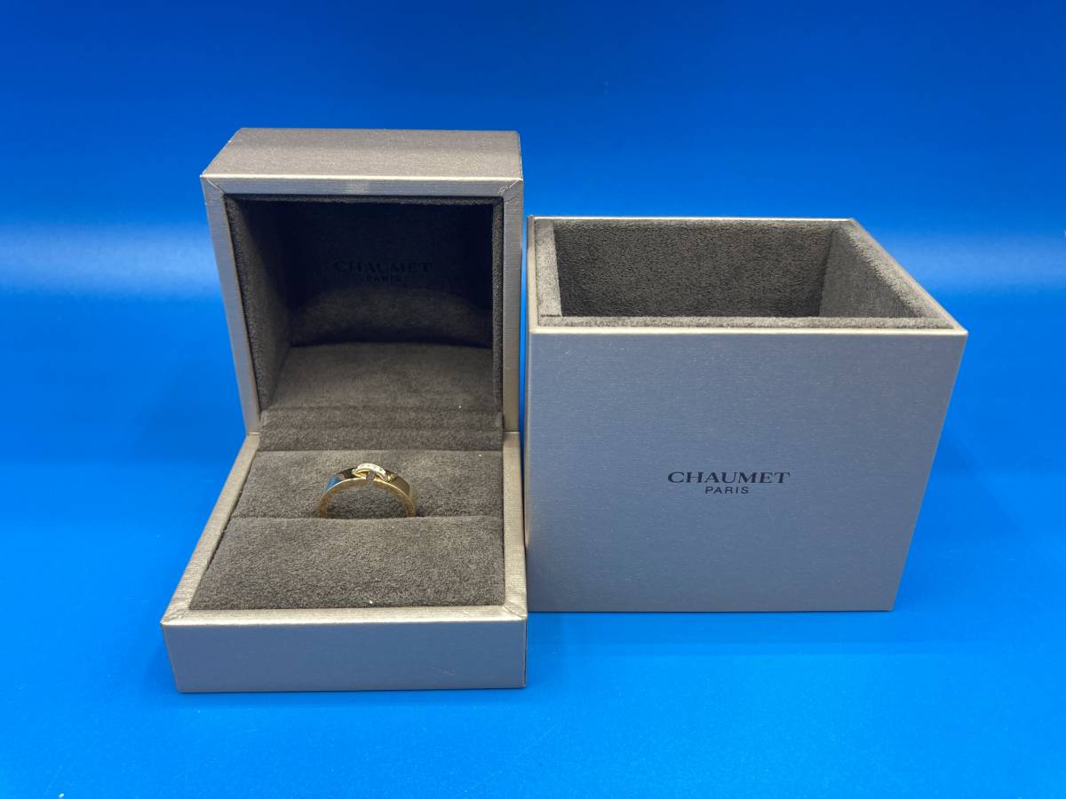 【used ケースあり】CHAUMET ショーメ　★リング ダイヤモンド付き 87814　★K18 (750)　★サイズ 50　★重量 6.2g_画像1