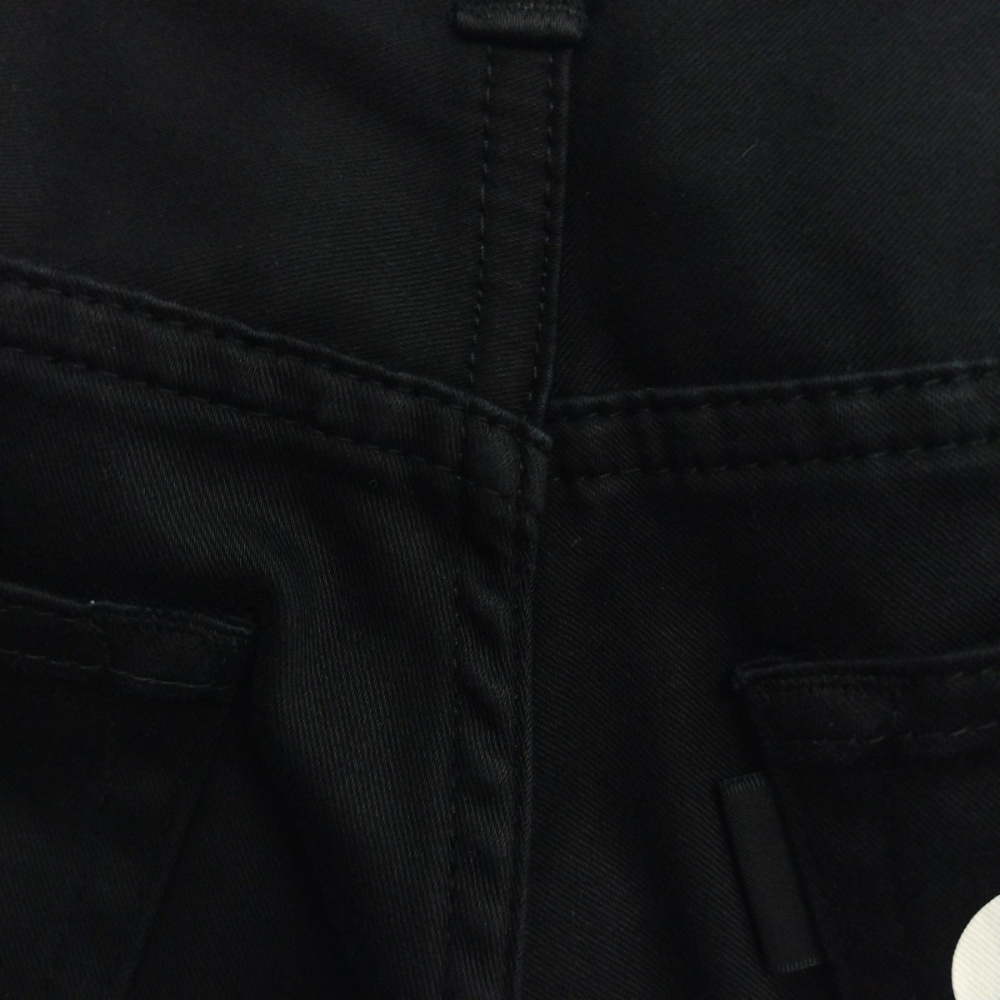 アンダーカバー ダメージ加工 ストレッチスリム パンツ ブラック