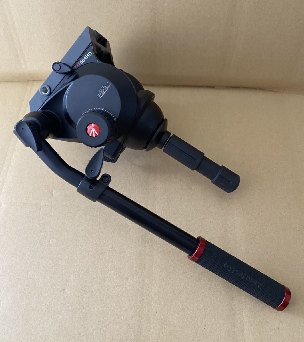 極美品】Manfrotto 504HD 75mm 雲台 マンフロット プレート付き www