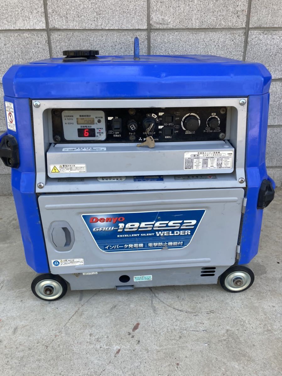 即使用可能 GAW-185ES2 Denyo デンヨー 溶接機 発電機 エンジン発電機