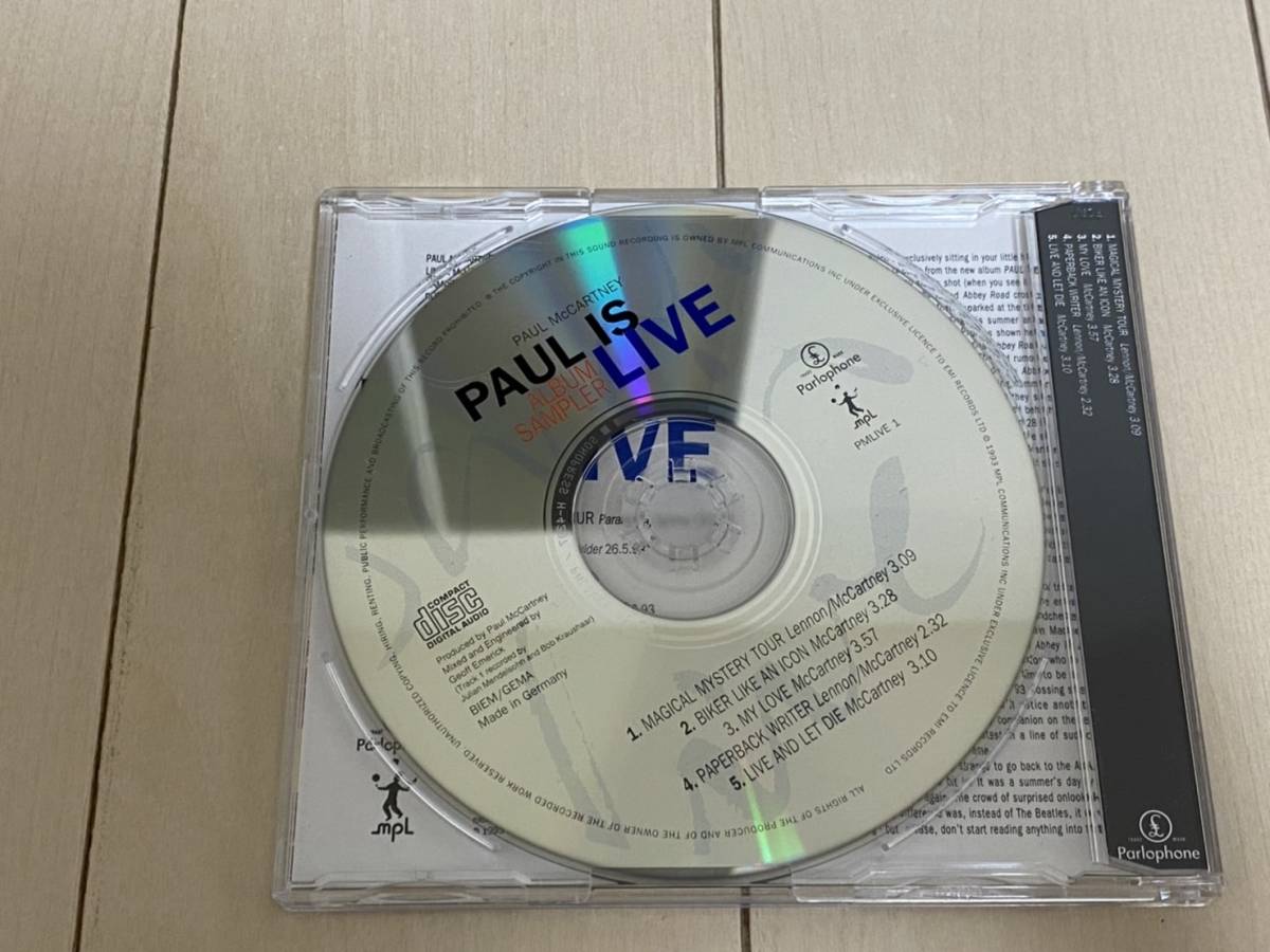 未使用！Paul McCartney/PAUL IS LIVE(CD)/ALBUM SAMPLER　非売品_画像2