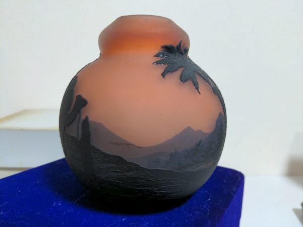 豊20A0R/8自〇 Muller Freres Luneville ミューラー兄弟 花瓶 13cm