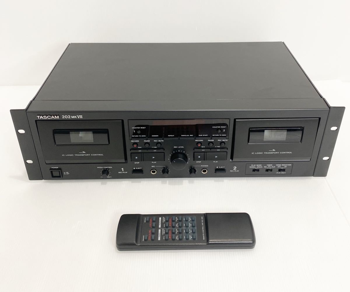 極美品】TASCAM 202MKVII ダブルカセットデッキ | www.norterminal.no