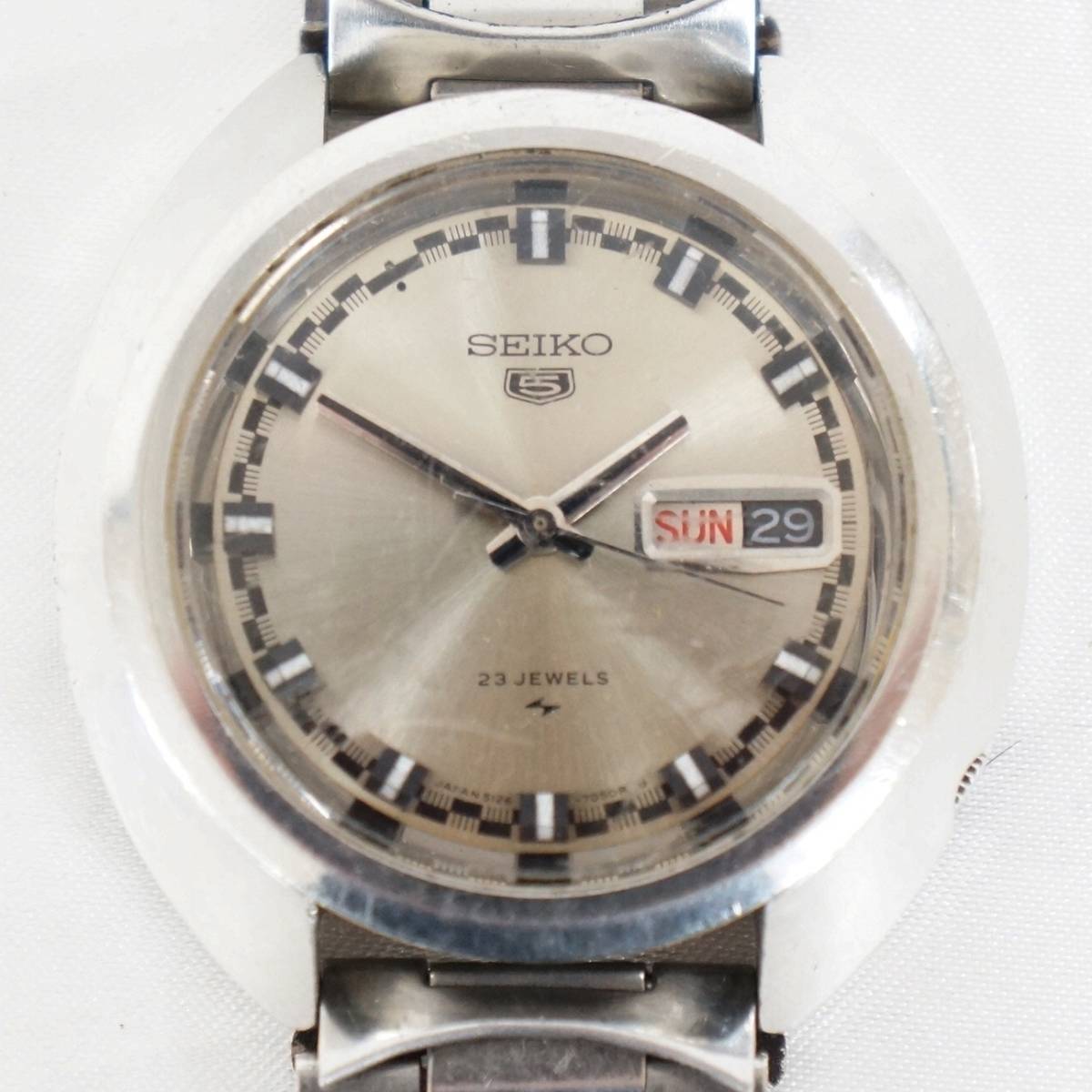 稼動品 SEIKO セイコー 5 ファイブ 23石 5126-7030 デイデイト