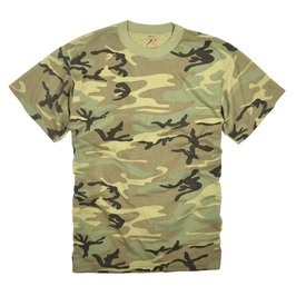 Rothco Tシャツ 半袖 ビンテージウッドランドカモ [ XSサイズ ] 半袖Tシャツ 軍服 戦闘服 BDU_画像4