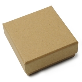 ギフトボックス 貼り箱 8×8×3.5cm アクセサリーケース [ ブラウン / 1個 ] プレゼントボックス ジュエリーBOX_画像3