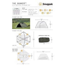 Snugpak テント バンカー 折りたたみ ドーム型 3人用 スナグパック The Bunker Tent アウトドア_画像5