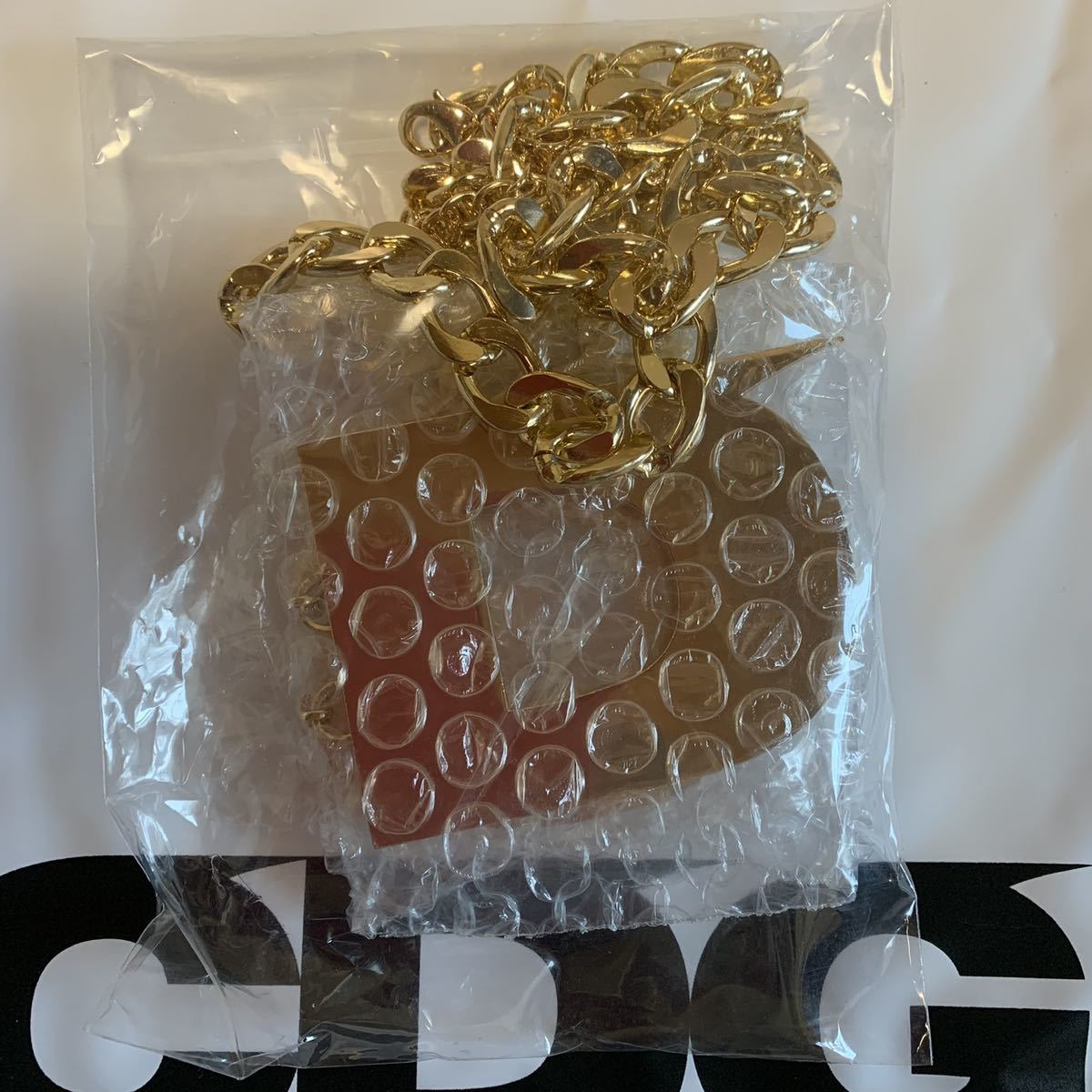 CDG ロゴ ネックレス 金色 ゴールド COMME des GARCONS CDG ロゴ ネックレス 金色 ゴールド COMME des GARCONS