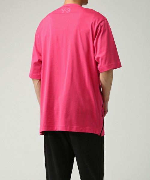 Y-3 半袖Tシャツ ピンク ジップアップ XSサイズ ヨウジヤマモト YOHJI YAMAMOTO ワイスリー Y3 adidas アディダス  半袖カットソー