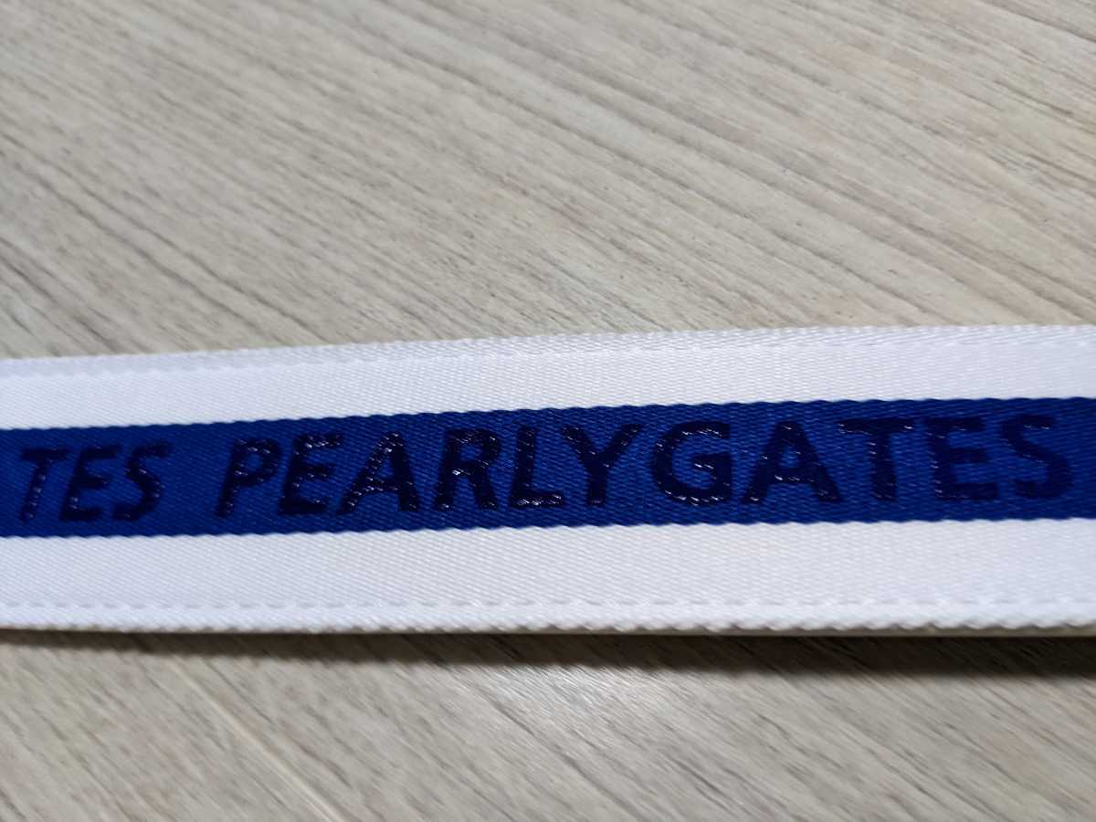 正規品　新品　PEARLY GATES　パリーゲイツ　PGバックル ラインテープ ベルト　UNISEXホワイト_画像5