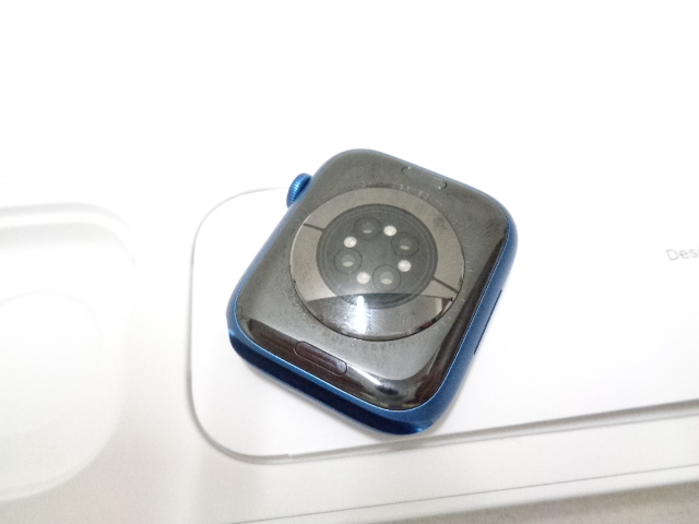 [ прекрасный товар ] Apple Watch Apple часы Series7 GPS модель 45mm MKNR3J/A голубой aluminium кейс в коробке 