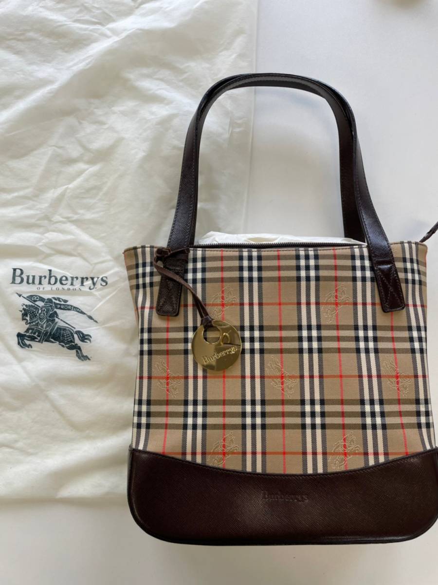 ヤフオク! - バーバリー BURBERRY ハンドバック ショ