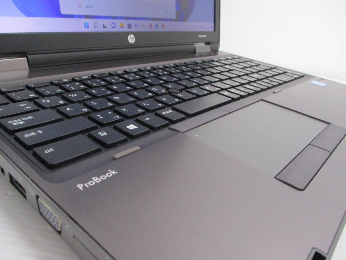 ★激安美品!高級感あり!早い者勝ち即決あり!HP ProBook 6570b★最新Windows11 Intel Core i5-3210M 2.50Ghz メモリ4GB DVDマルチ USB3.0_画像7