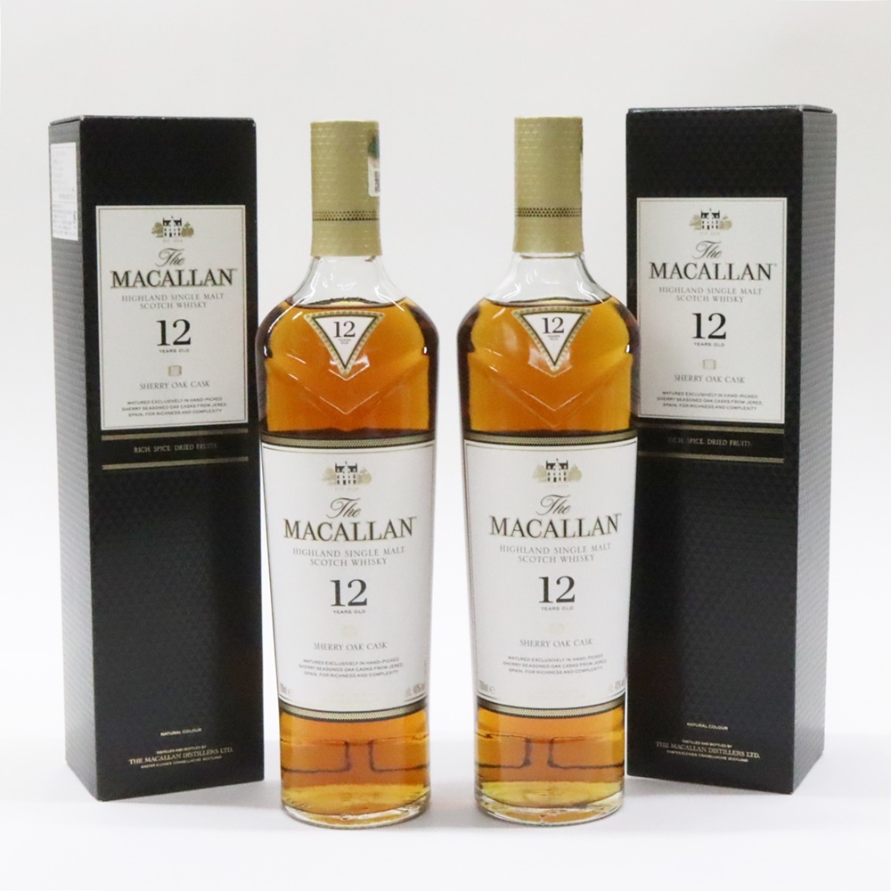 古酒 MACALLAN マッカラン 12年 シェリーオークカスク 700ml 40% 未開