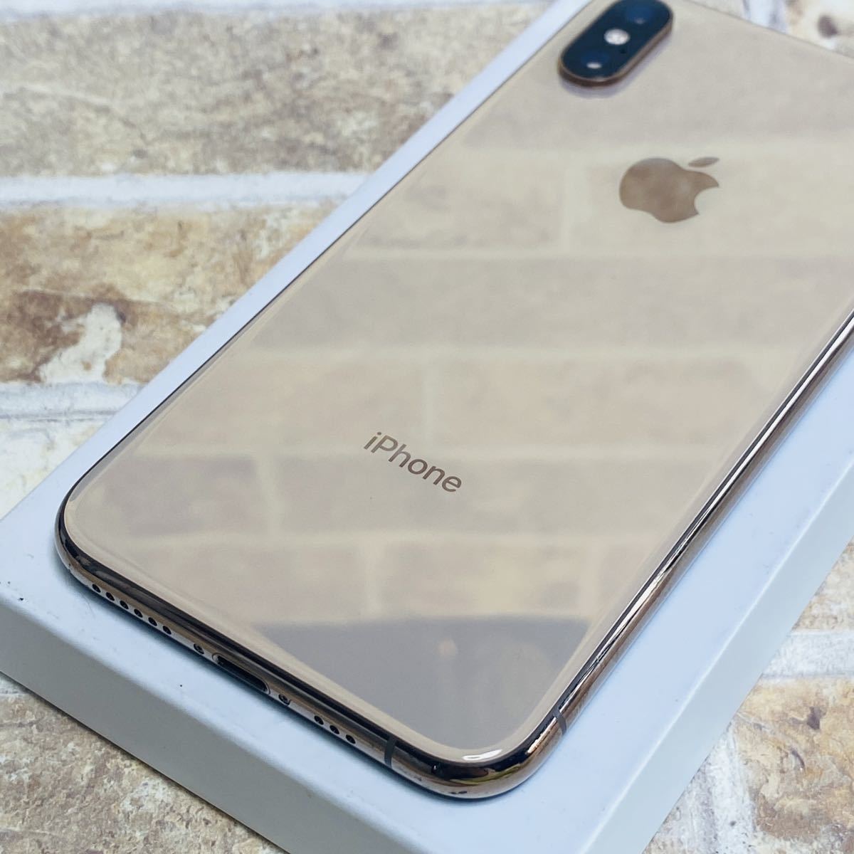 SIMフリー iPhoneXS 64GB 489 ゴールド 新品100%バッテリー susbkk.co.th