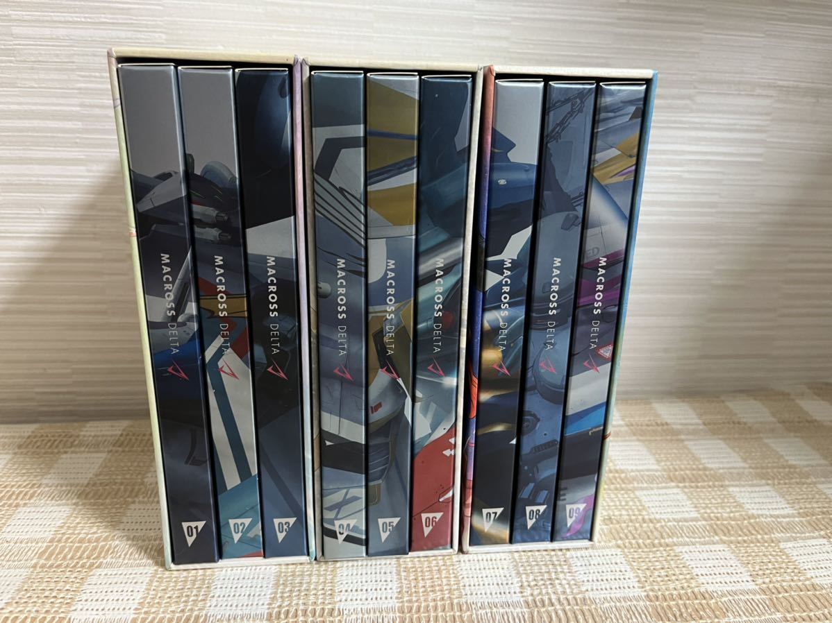  Macross Δ первый раз все 9 шт комплект DVD быстрое решение бесплатная доставка 