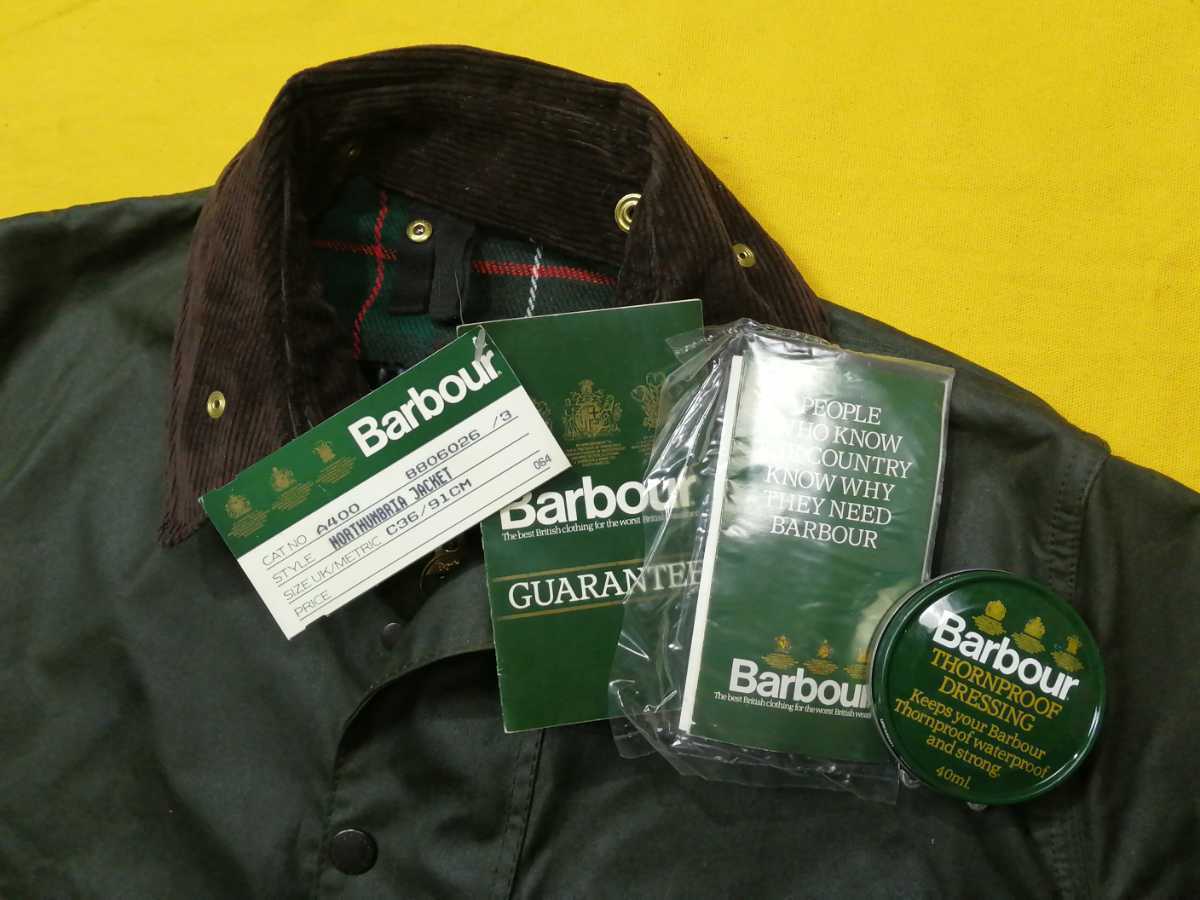 DEADSTOCK◎ 1988 Barbour northumbria c36 80s ビンテージ バブアー