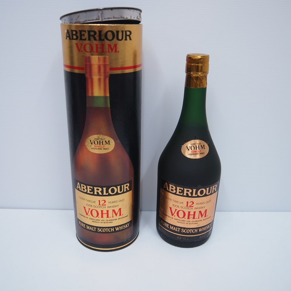 L23634E1K ☆ABERLOUR VOHM 12年 アベラワー 12年 スコッチ ウイスキー 750ml 4３％ 古酒 未開栓