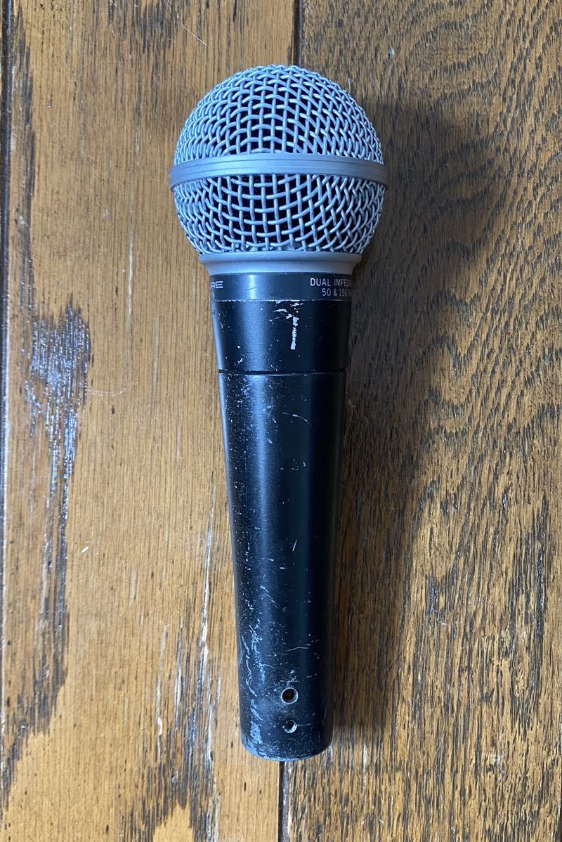 SHURE SM58 ダイナミックマイク ビンテージ オールド USA ポルシェロゴ