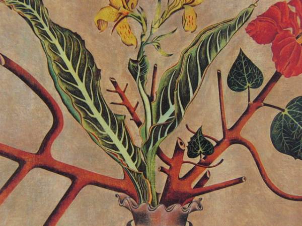 美しいジョアン・ミロ、花と蝶、希少な画集より、高級額装付、状態良好、送料無料 静物画