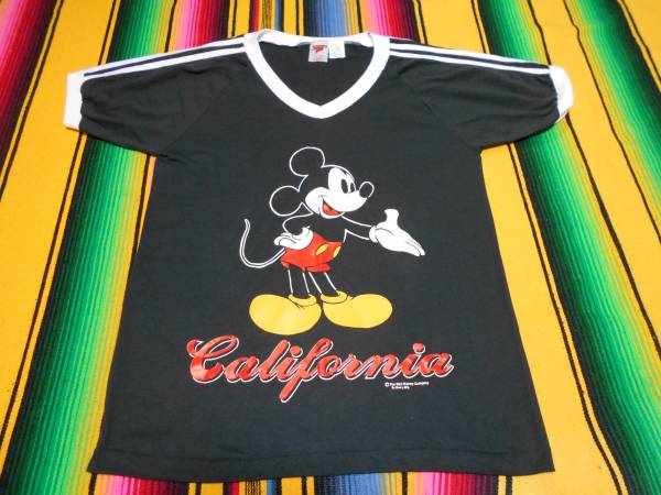 １９８０年代製 ミッキーマウス SHERRY'S BEST ミッキー ディズニー DISNEYLAND ビンテージ オリジナル Tシャツ MADE IN USA