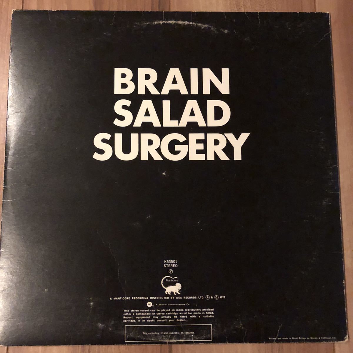 [UK-ORIG］EMERSON, LAKE, PALMER - Brain Salad Surgery_画像5