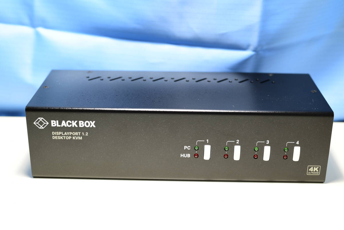 Black Box ブラックボックス KV6224A KVMスイッチ 4ポート デュアルヘッド DisplayPort 1.2 DP 1.2 USB2.0