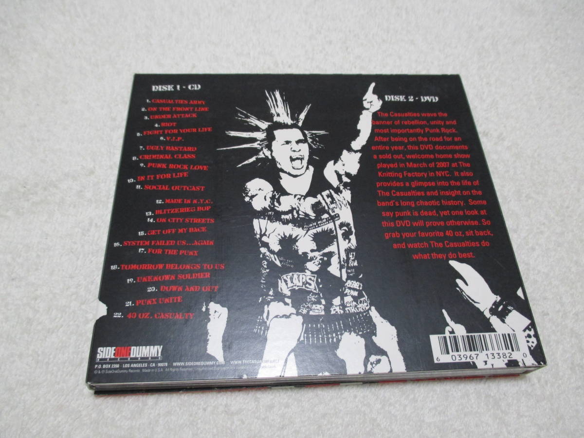 The Casualties Made In N.Y.C. CD DVD 2枚組 / Unseen Exploited Ramonesの画像2