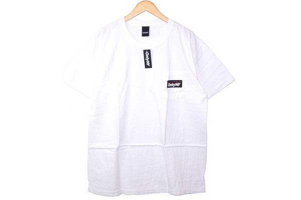 未使用 OnlyNY オンリーニューヨーク ポケットTシャツ ホワイト M ハフ シュプリーム オフホワイト ポケTee_画像1