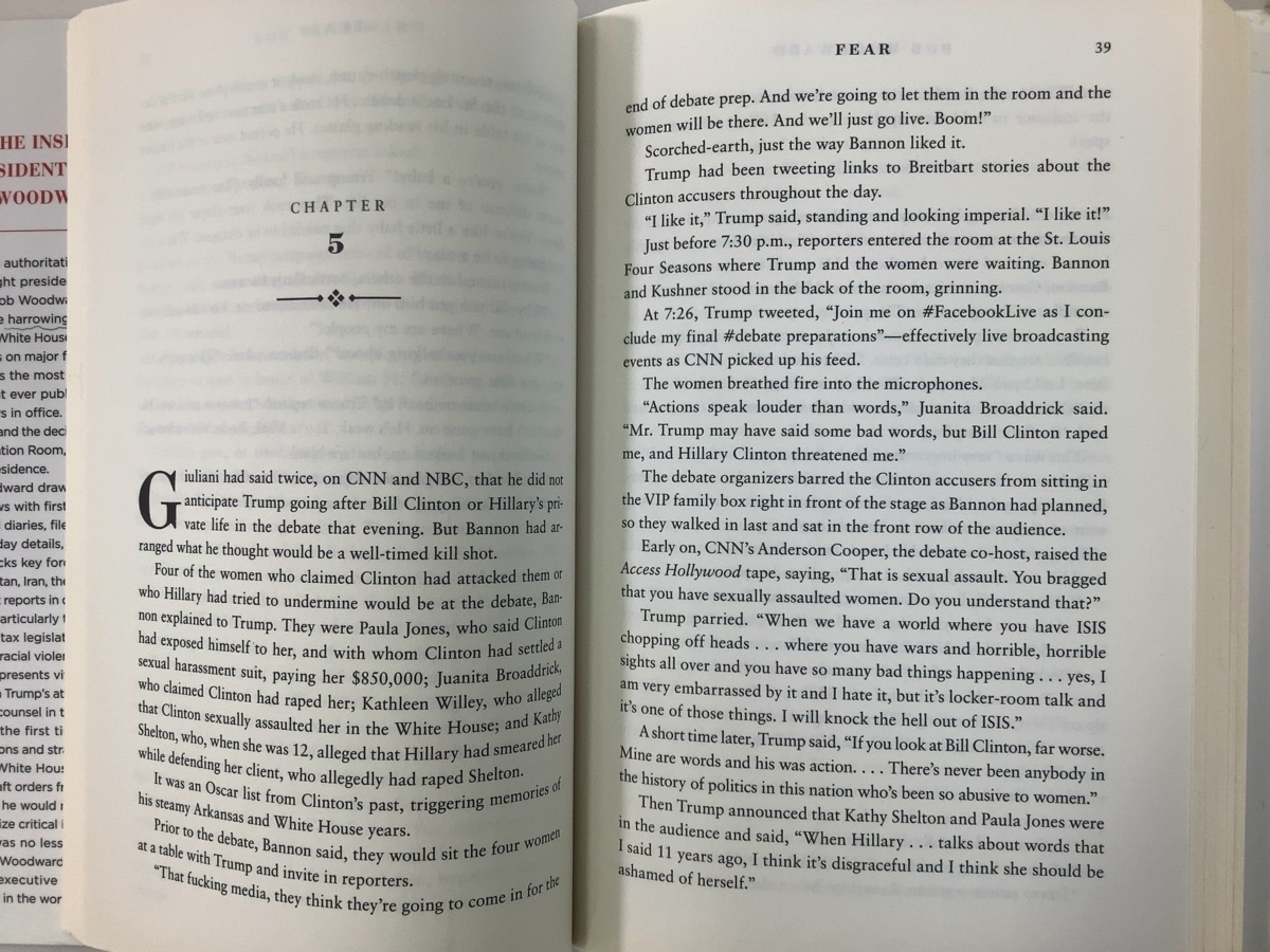 【まとめ】FEAR TRUMP IN THE WHITE HOUSE/恐怖の男 トランプ政権の真実 英語版+日本語版2冊セット　著:ボブ・ウッドワード 【ta02i】_画像4