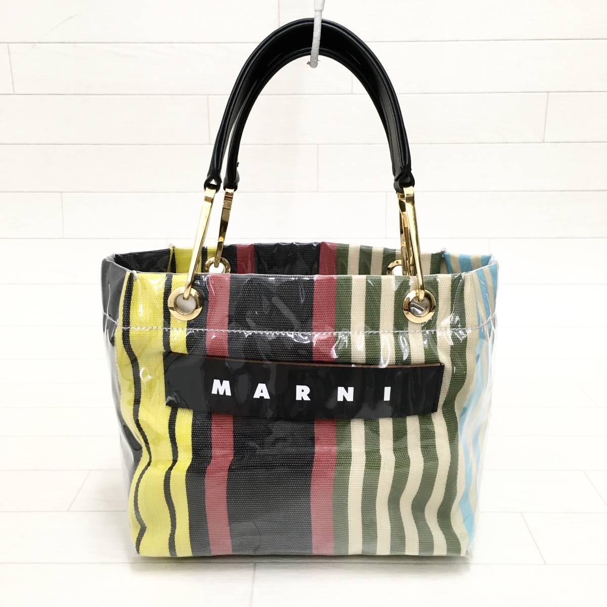 MARNI マルニ ビニール GLOSSY GRIP トートバッグ www.lram-fgr.ma