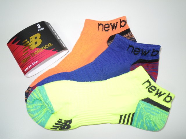 送料最安♪1点もの〓new balance〓new★QUICK DRYソックス3足組〓速乾素材〓25-27cm〓新品タグ付_画像2