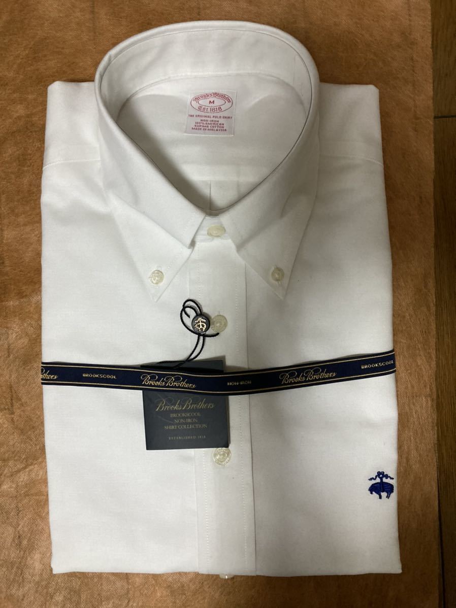 人気メーカー・ブランド ブルックスブラザーズ Brooks Brothers ボタンダウンシャツ Mサイズ(日本サイズL) レギュラーフィット 新品未使用 長袖シャツ