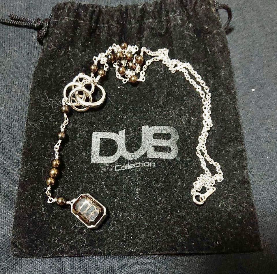 DUB シルバー925 チェーン仕様 ロザリオ ストーンネックレス 刻印