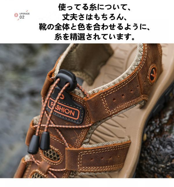  новый товар мужской спорт сандалии уличный san .. уличный альпинизм сандалии натуральная кожа модный вода суша обе для S7239 чёрный 25cm/40