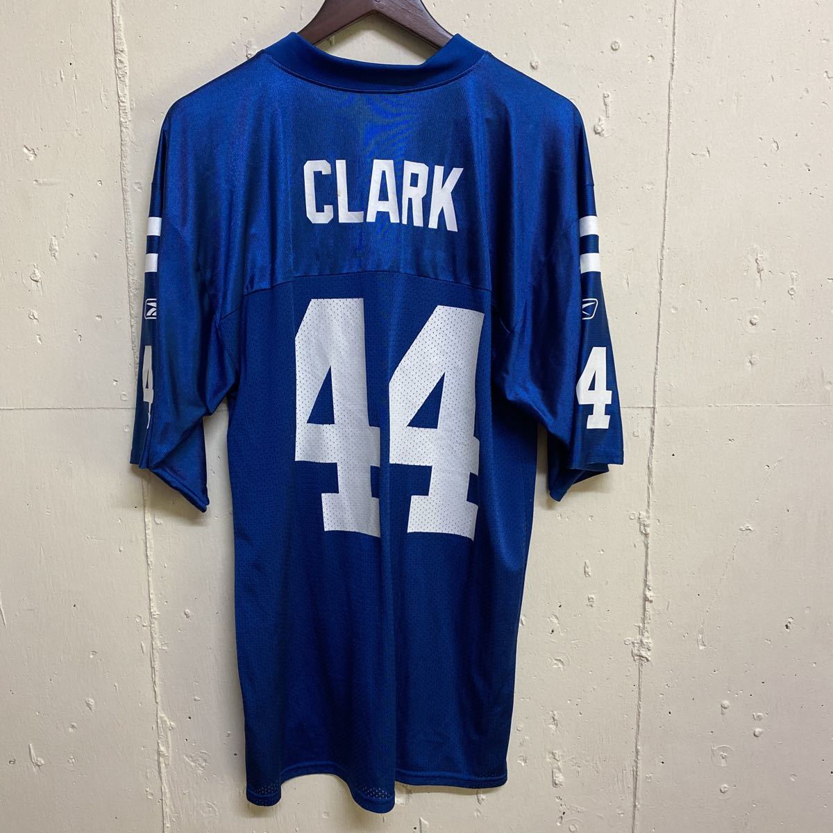 Reebok NFL リーボック ゲームシャツ アメフト アメリカンフットボール M 44 CLARK 古着