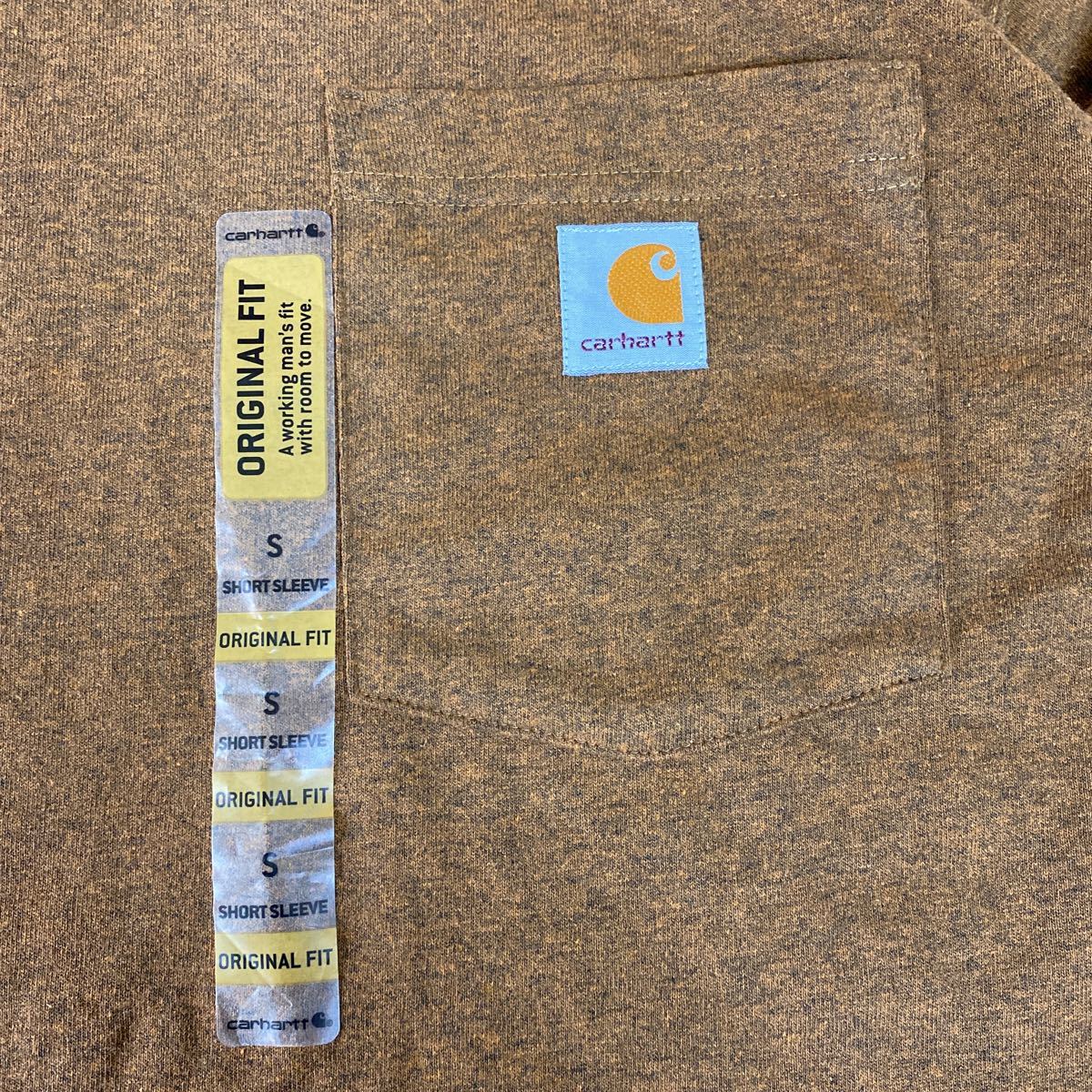 新品未使用品 carhartt カーハート ポケットTシャツ 半袖 ORIGINAL FIT S_画像3