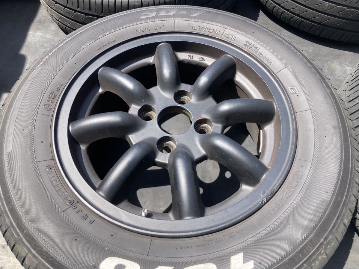 メーカー不明 ワタナベ風エイトスポークホイール 14インチ6J+38 メーカー不明 ワタナベ風エイトスポークホイール 14インチ6J+38
