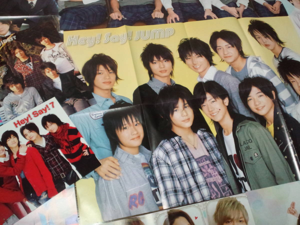 【同梱可】★Hey! Say! JUMP☆ピンナップ＆シール（16枚）49.5㎝×37.0㎝ほか☆伊野尾・山田・知念・髙木・八乙女・薮・有岡ほか★my4_419_画像3