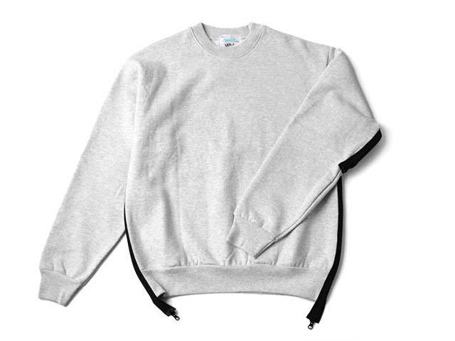 Hombre Nino VENTILATION CREW NECK SWEAT SHIRT LOS ANGELES APPAREL グレー XL オンブレニーニョ スウェット ロサンゼルスアパレル