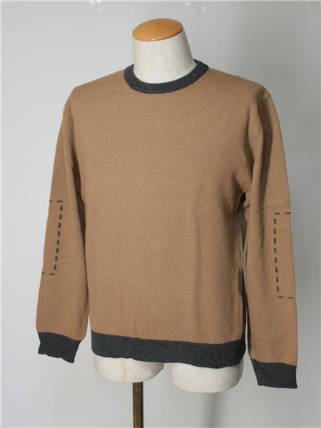 輝く高品質な PAL ZILERI パルジレリ アパレル メンズ長袖セーター ベージュ×グレー サイズ：46 64781 Mサイズ