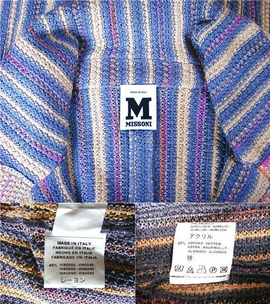 MISSONI ミッソーニ アパレル レディースニットジャケット グレーマルチ サイズ：46 DA9B4A0_画像3