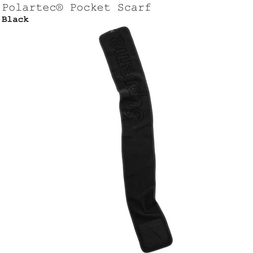 ... Supreme 21FW BOX LOGO  лого    косметика марки Pola ... Polartec Pocket Scarf ... венок    карман   шарф   черный  Black  черный   новый товар 