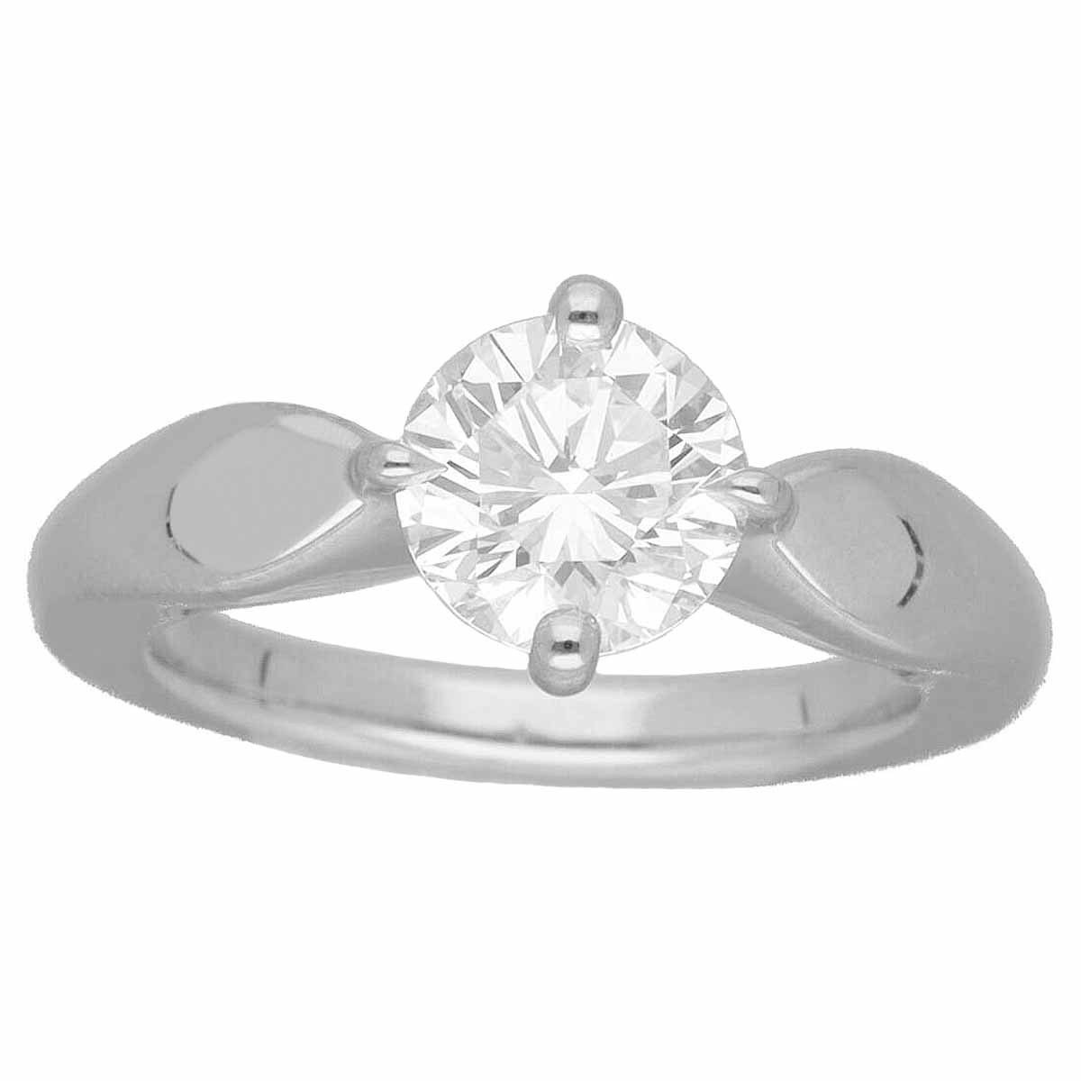 BVLGARI BVLGARY diamond (1.15ct G-VS2-VG)teti car ta*a*vene Cheer ring size approximately 6 number #46 Pt950 platinum toru che ro