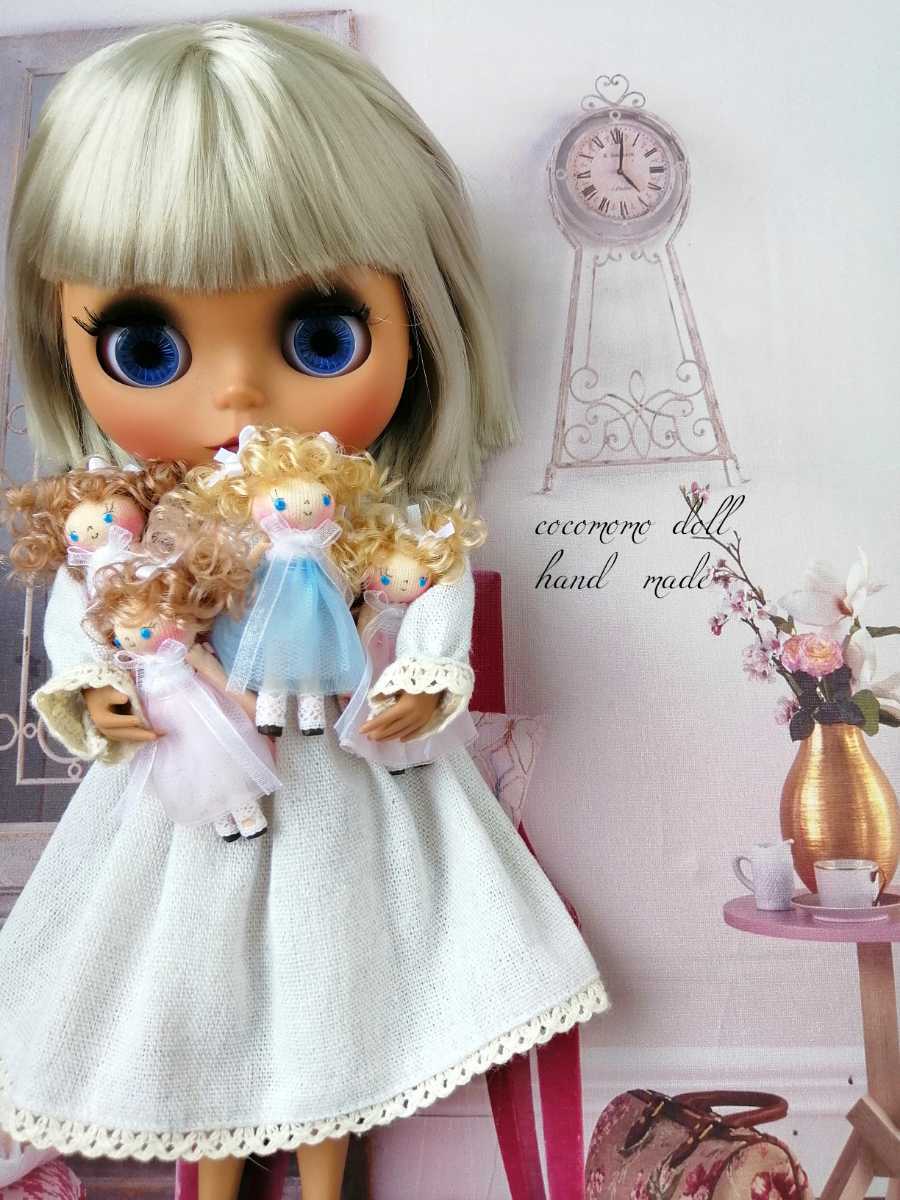 no.1ミニドール　ドールハウス　手作り人形　ブライスのお友達　人形の人形　お持たせ人形_画像4