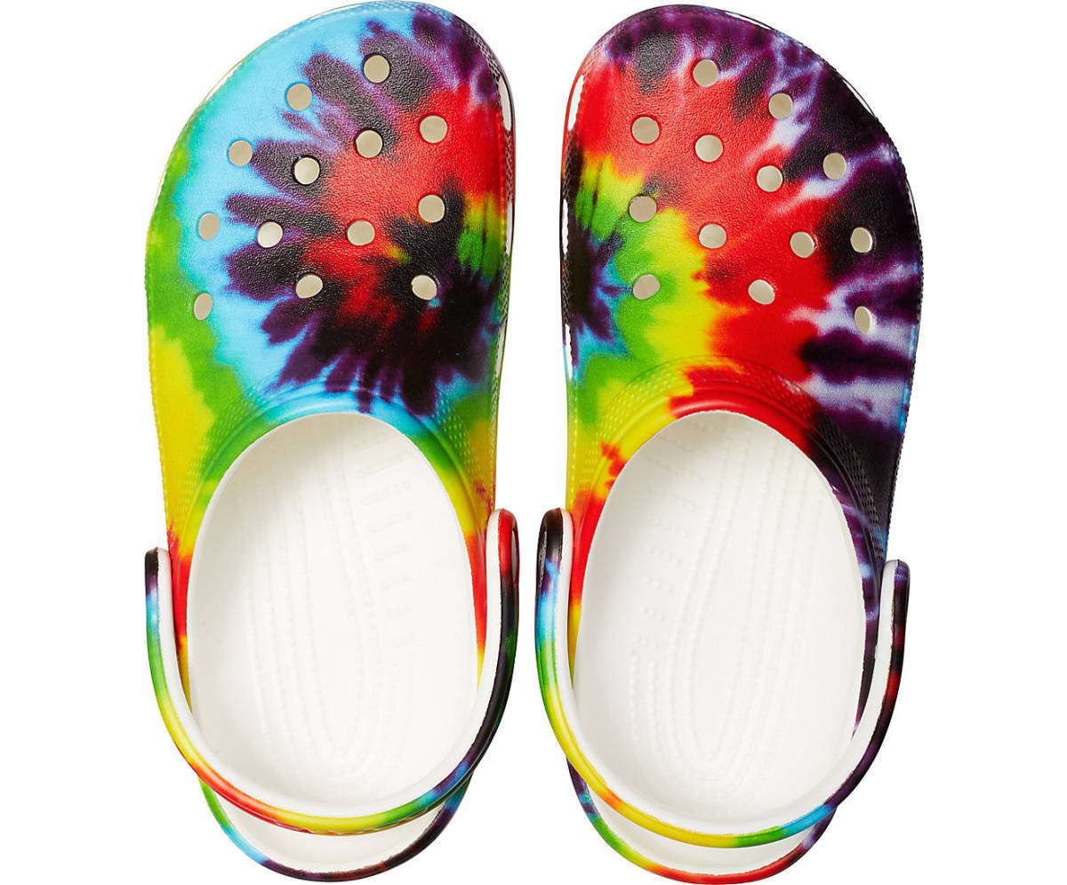 27cm クロックス Classic Tie Dye Graphic Clog クラシック タイ ダイ グラフィック クロッグ Multi M9W11 マルチ タイダイ 新品の画像3