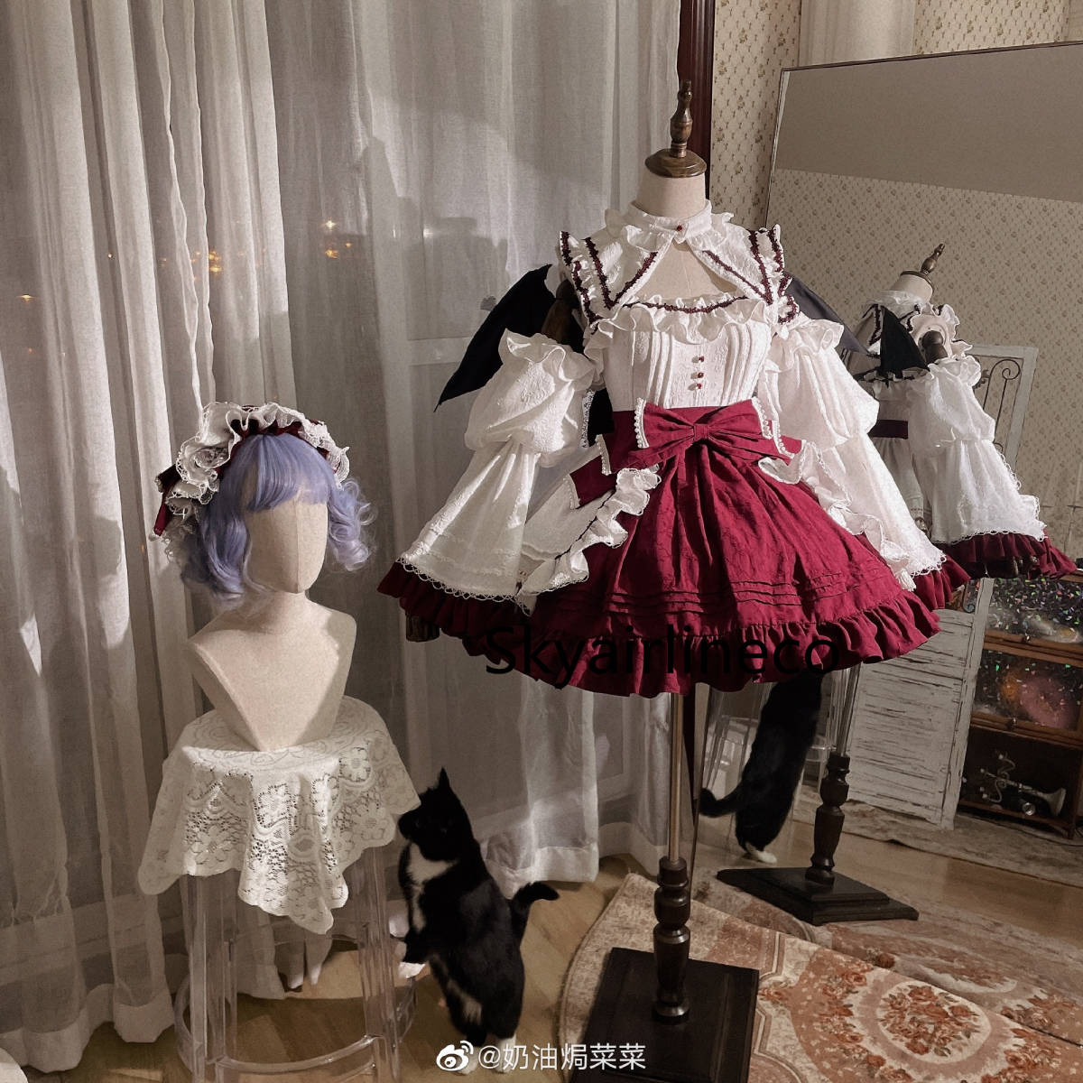東方Project レミリア・スカーレット コスプレ衣装【ウィッグと 東方Project レミリア・スカーレット コスプレ衣装【ウィッグと